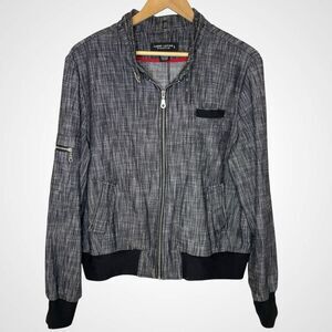 LARRY LEVINE Stretch Lightweight Zip‎ Front Jacket, XL